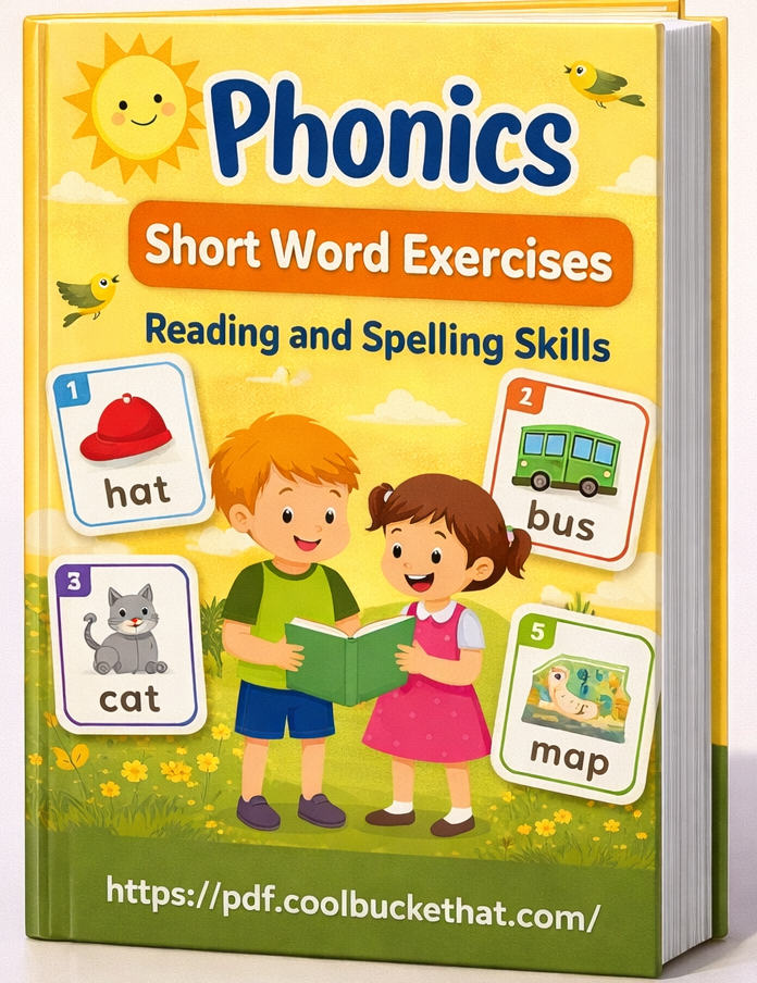 Phonics Short Word Exercises Reading and Spelling Skills