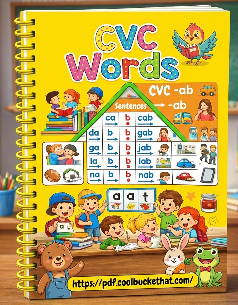 CVC WORDS WITH COOLBUCKETHAT